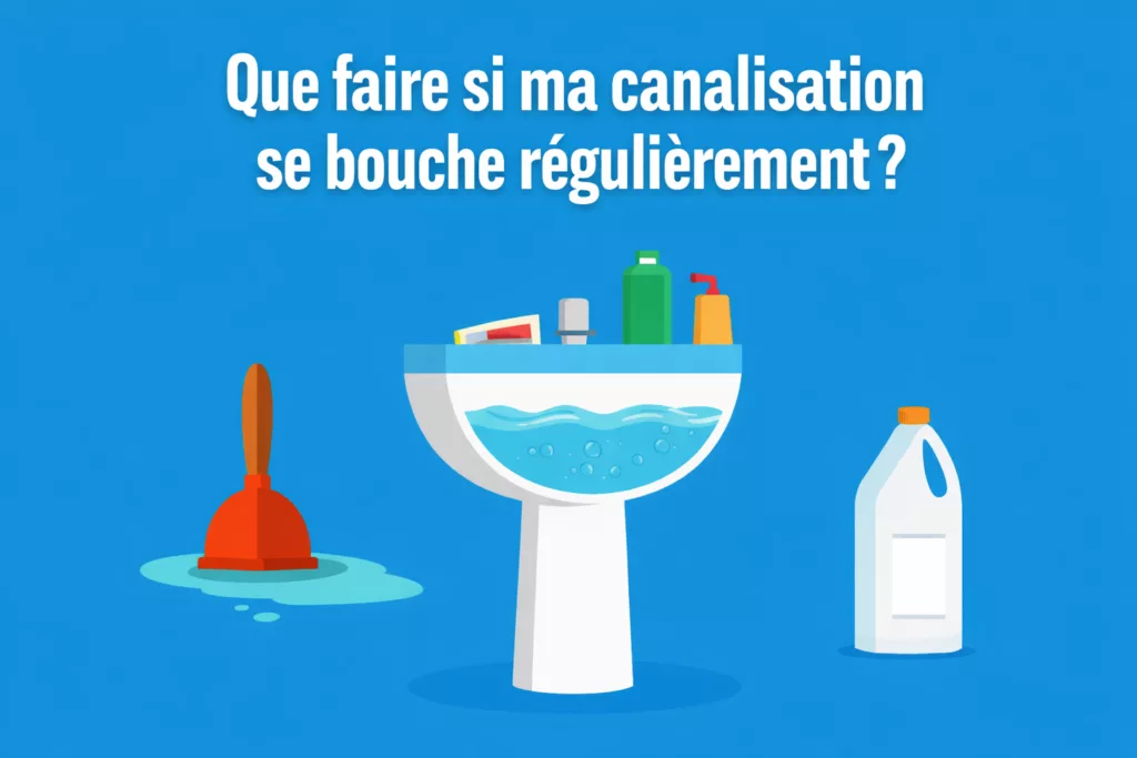 Que faire si ma canalisation se bouche régulièrement ? - Débouchage canalisation dans le brabant wallon
