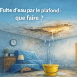 fuite d'eau au plafond - Urgence plomberie