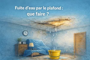 fuite d'eau au plafond - Urgence plomberie